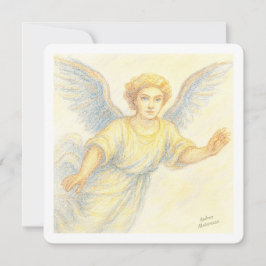 Ängel i flykt med ett leende inbjudningar