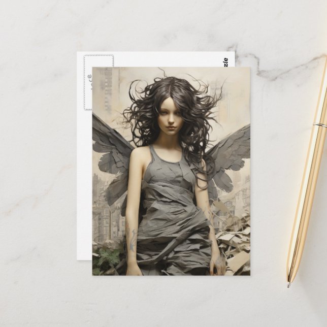 Angel i Grått Vykort (Fram/Back In Situ)