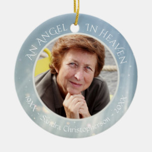 Angel i Heaven In Memory Keepsak Julgransprydnad Keramik