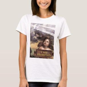 Angel i Madonna i Foligno ser chemtrails tshirt Tee