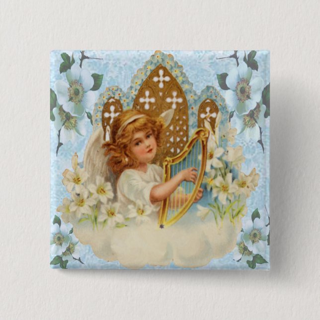 Angel i molnknappen knapp (Framsida)