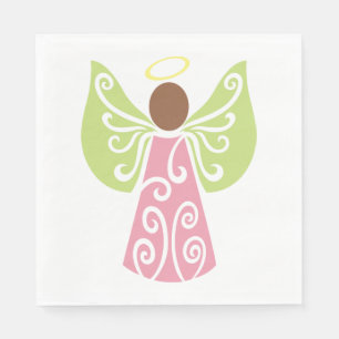 Angel i Rosa Pappersservett