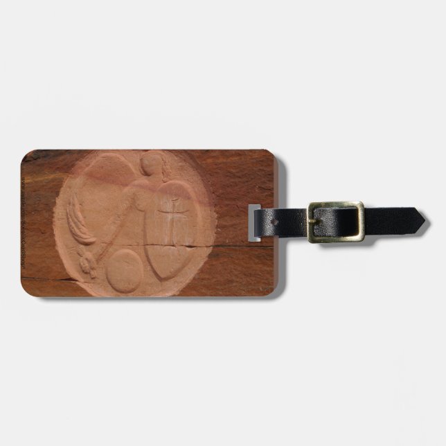 Angel i Sten Personlig Namn-påsen Bagagebricka (Horisontell Framsida)