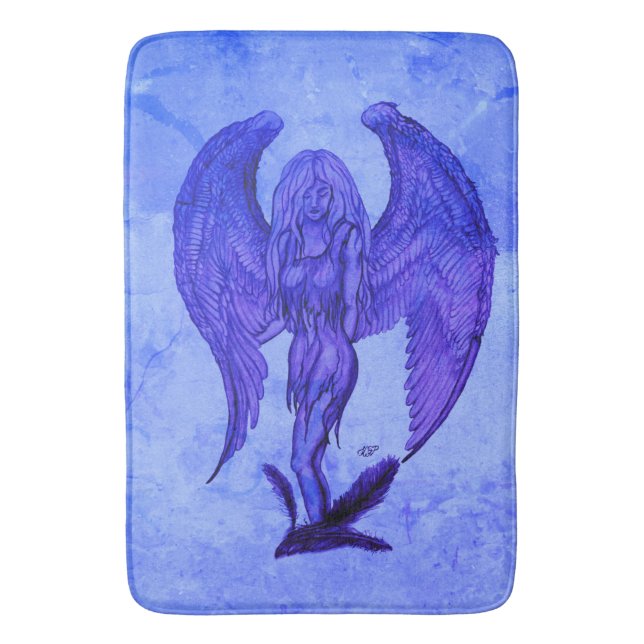 Angel i Tattoo Stil Badrumsmatta (Framsidan (Vertikal))