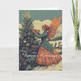 Angel i Victorian Dress jul Kort