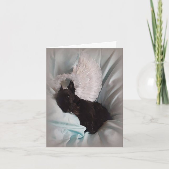 Ängel i vingarna kort (Framsida)