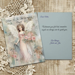 Ängel i vintage-stil för alla tillfällen kort