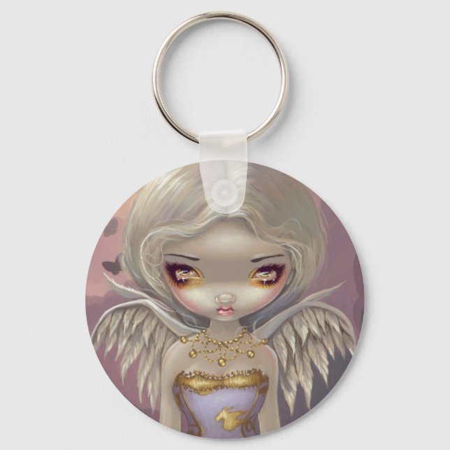"Angel in Lilac" Keychain Nyckelring (Framsida)