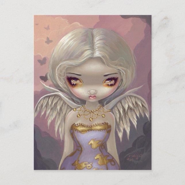 "Angel in Lilac" vykort (Framsida)
