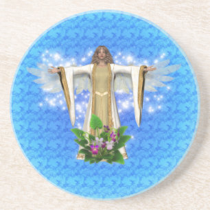Angel Inspirational Drink Underlägg Sandsten