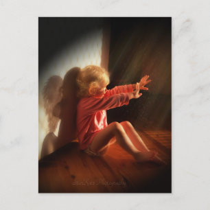 Angel inuti vykort