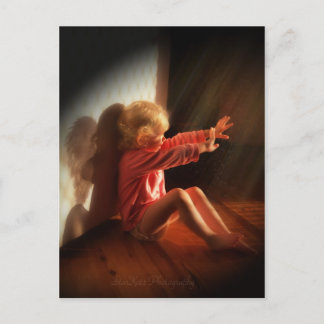 Angel inuti vykort