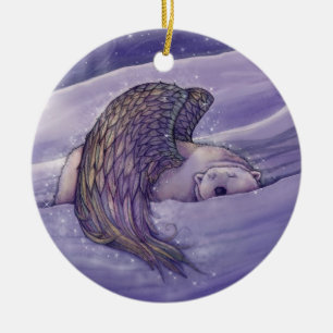 Ängel Isbjörn Ornament