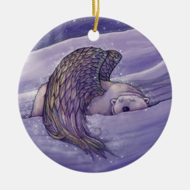 Ängel Isbjörn Ornament (Framsidan)