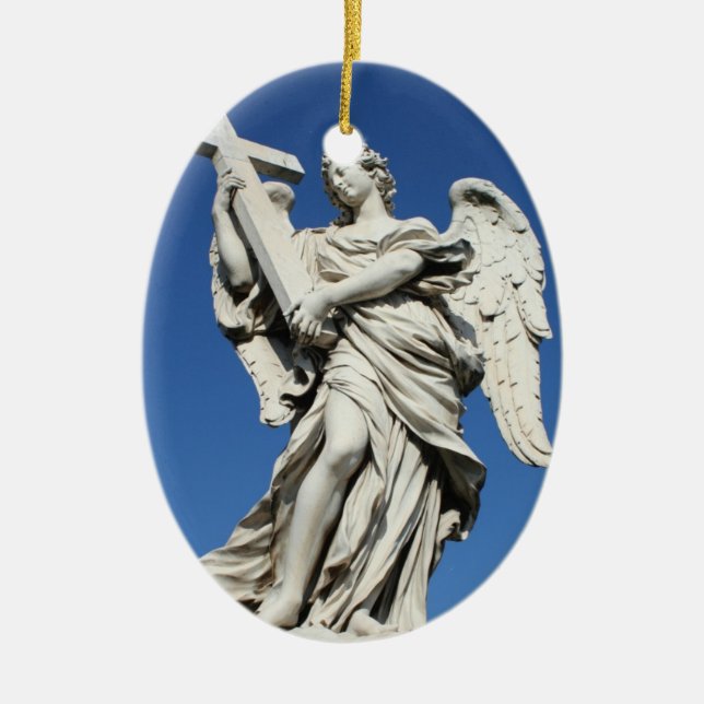 ängel IV Julgransprydnad Keramik (Framsidan)