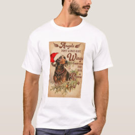 Angel Jul Dachshunds T Shirt