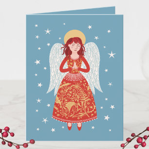 Angel Jul Helgdag Card Helgkort