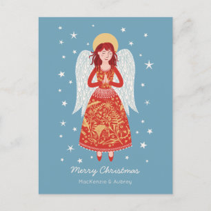Angel Jul Helgdag-vykort Helg Vykort