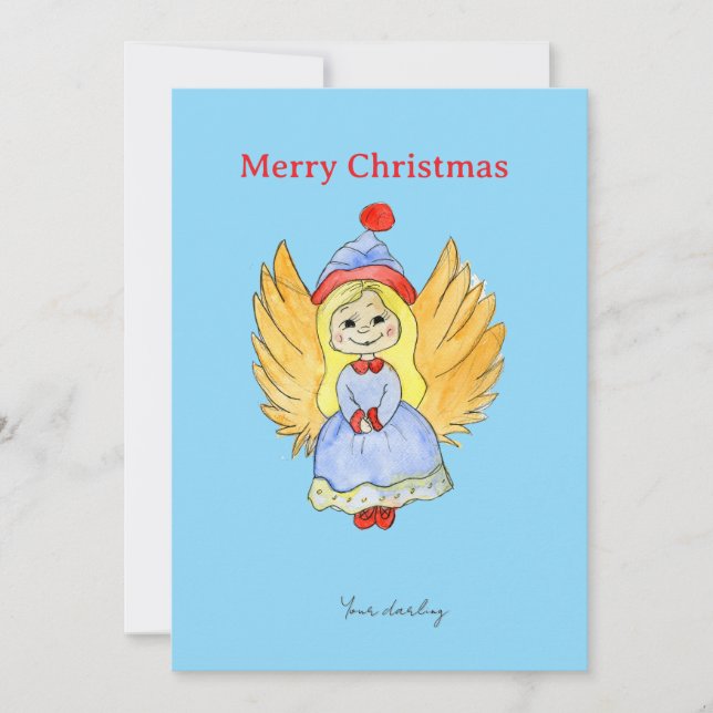 Angel Jul Julkort (Framsida)