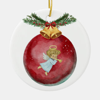 Angel Julgransprydnad Keramik