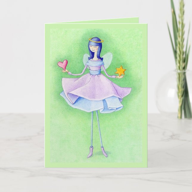 Angel julkort helgkort (Framsida)