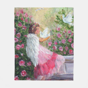 Angel Kärlek Art av Kathy Manuel Fleecefilt