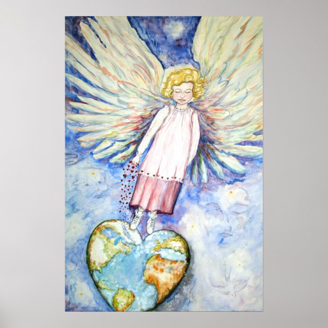 ANGEL KÄRLEK FÖR VÄRLDSHANDELN POSTER ART (Framsidan)