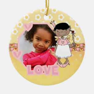 Angel Kärlek Photo Keepsak Ornament