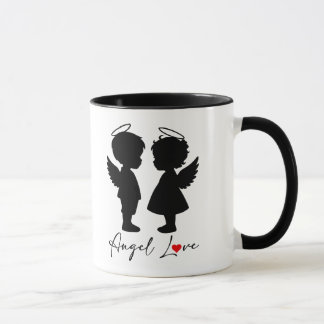 Ängel Kärlek – Sött Ängelpar Design Mugg