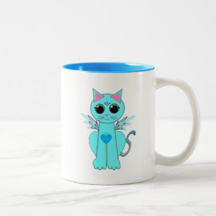 Ängel katt Två-Tonad mugg