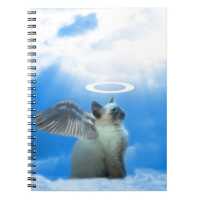 Angel Kattunge Siamese Kitten Anteckningsbok (Framsidan)