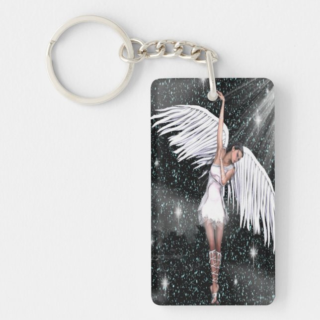 Angel Keychain Fullt Body Mörk Himlar (Framsidan)