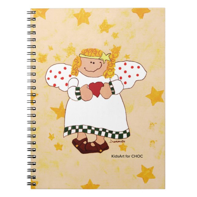 Angel - Kids Art för CHOC Anteckningsbok (Framsidan)