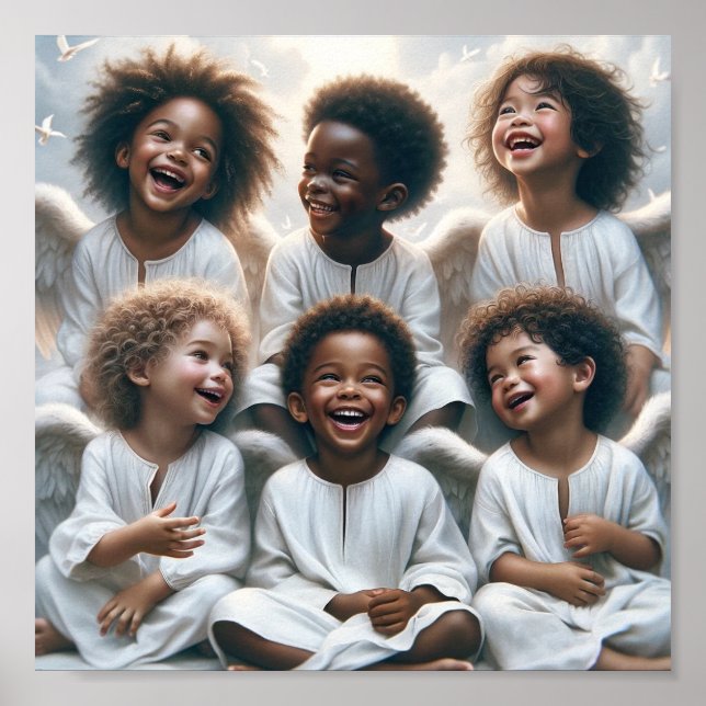 Angel Kidz-utskrift, Poster Pappert (projektionsyt (Framsidan)