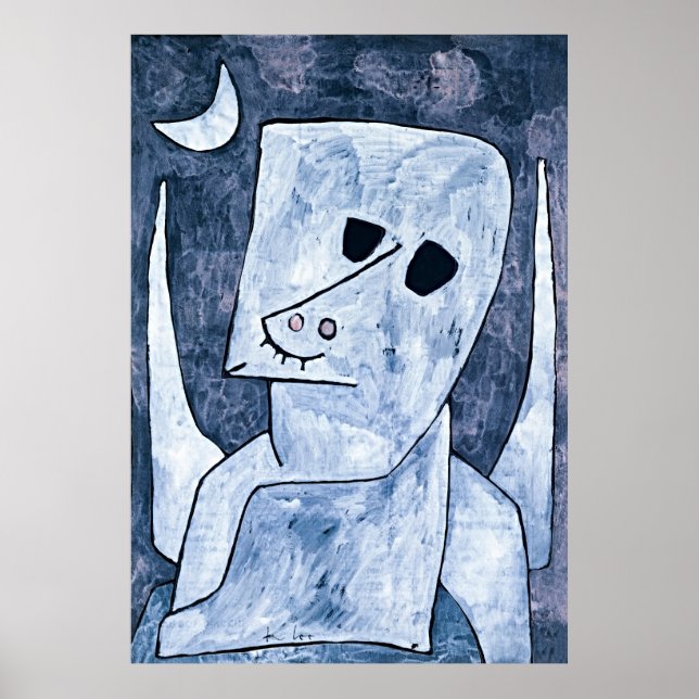 Angel Klagande av Paul Klee - Retro Revival Poster (Framsidan)
