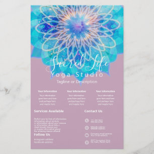 Angel Light Mandala Rosa Intro Tjänster Flygblad