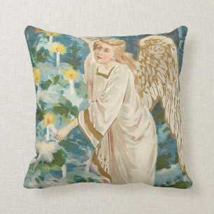 Angel Lighting Candlelit Julgran Kudde