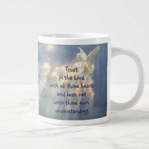 Ängel Lita på Herren Citat Inspirerande Jumbo Mugg