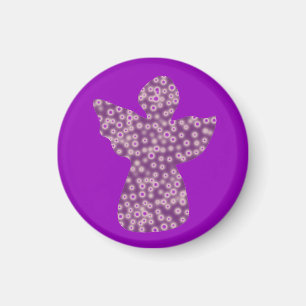 Angel liten, 3,2 cm rund magnet