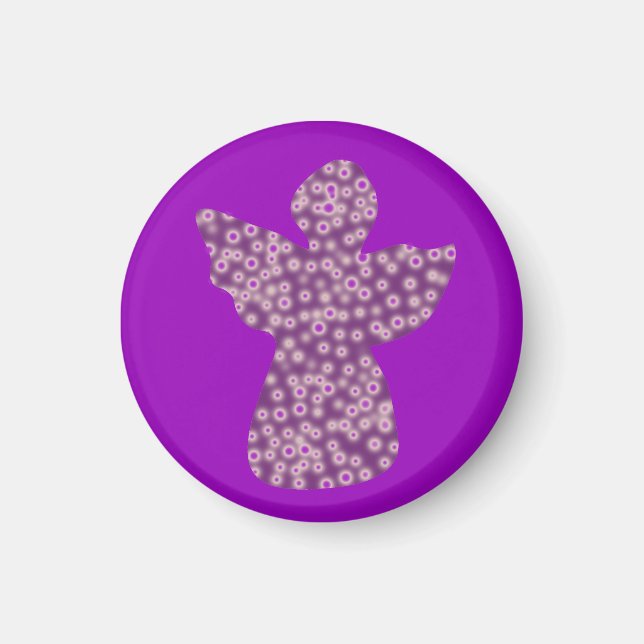 Angel liten, 3,2 cm rund magnet (Framsidan)