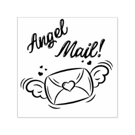 Angel Mail Self Inking Rubber Frimärke Självfärgande Stämpel