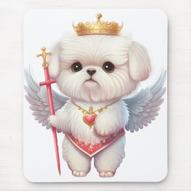 Angel Maltese Puppy, Maltes hundälskare och ägare Musmatta (Framsidan)