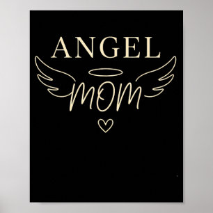 Ängel Mamma För Evigt Älskad Aldrig Glömd Minnesmä Poster