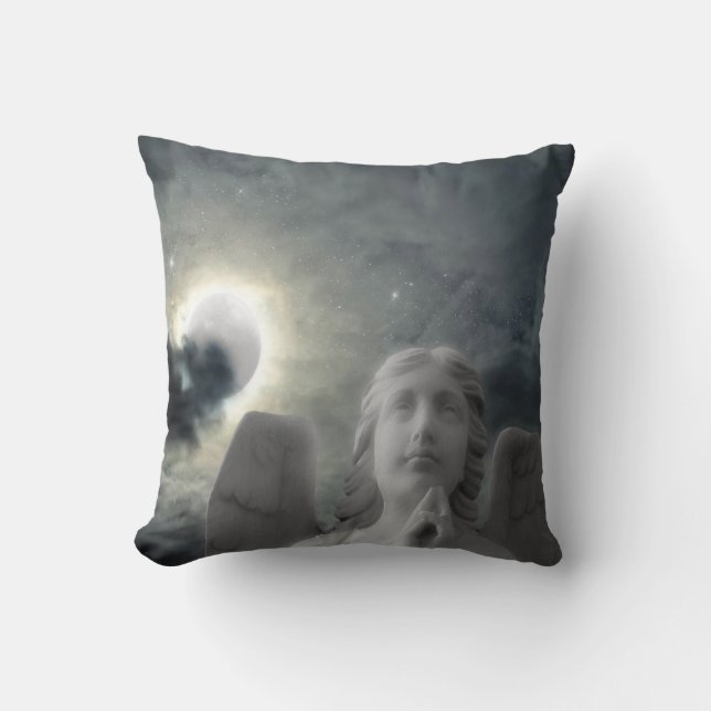 Angel Måne och stjärnor Kudde (Framsida)