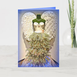 Angel Mannequin Dress Form Julgran Helgkort