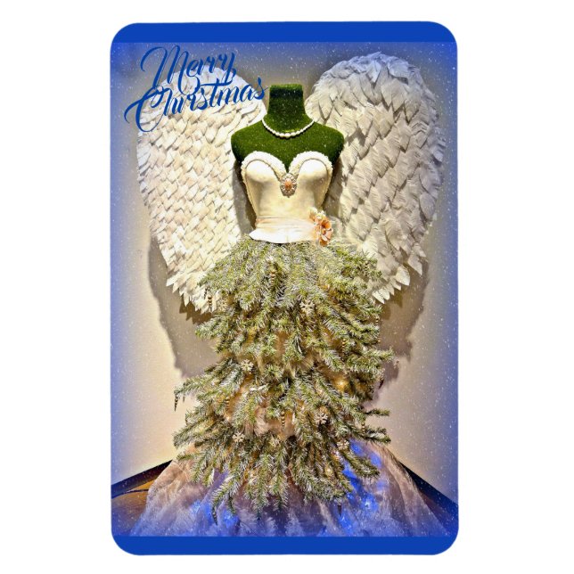 Angel Mannequin Dress Form Julgran Magnet (Vertikal)