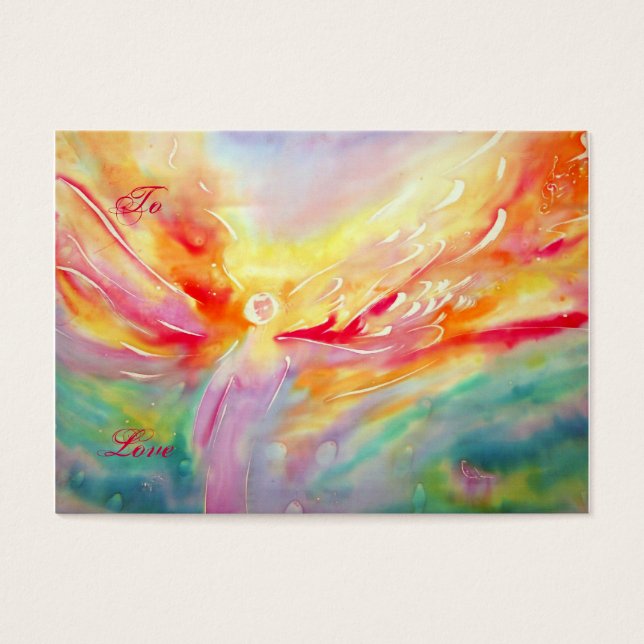 Angel - Märkrn Julgåva Visitkort (Framsidan)