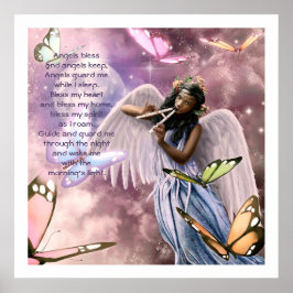 Angel med Butterflies Painting Anpassningsbar Art- Poster