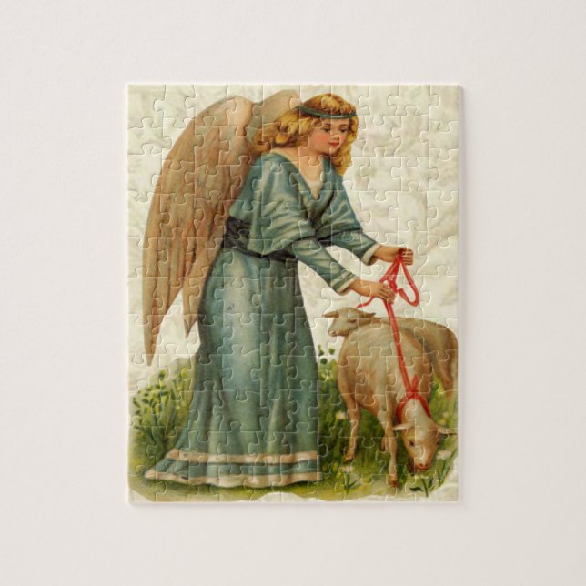 Angel med får pussel (Vertikal)