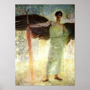 Angel med flammande ord poster
